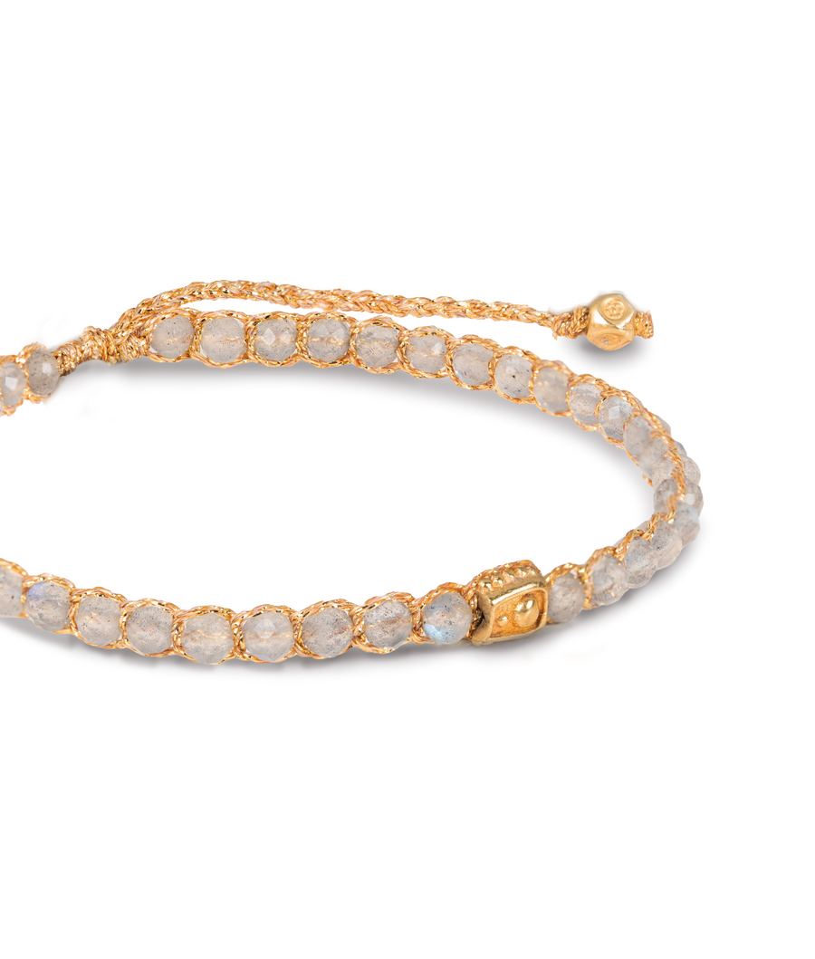 Labradorite Bracelet | Gold