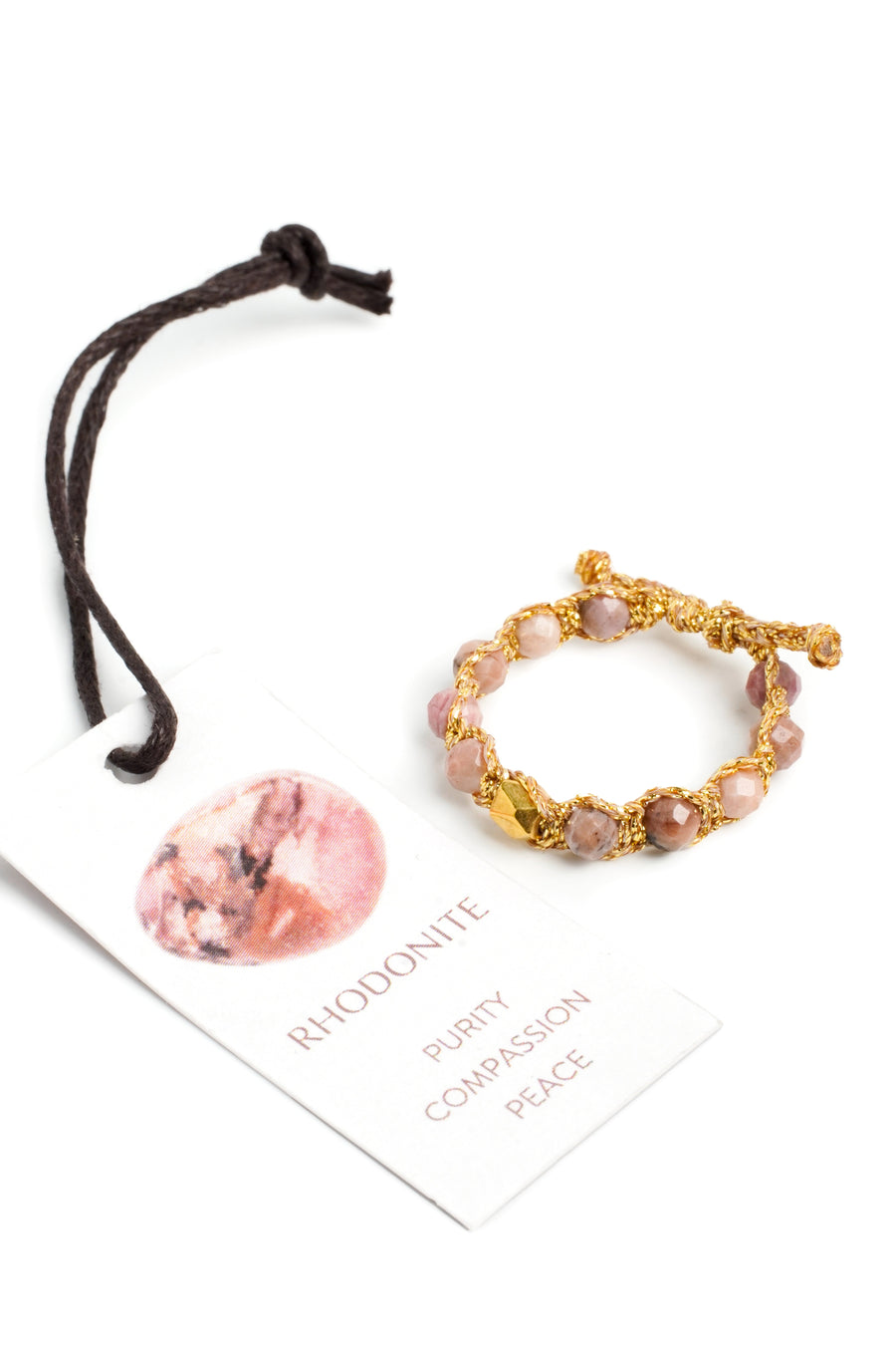 Rhodonite from Argentina Rings | Gold