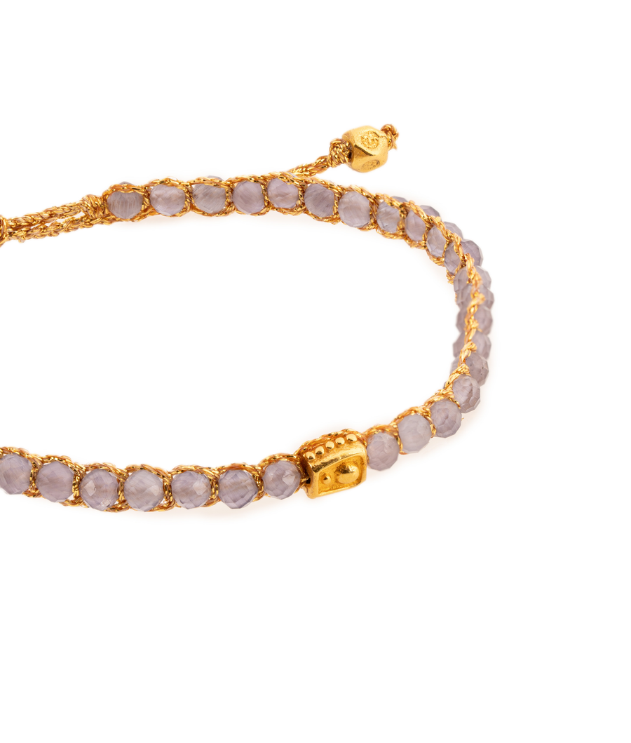 Lavender Amethyst from Zambia Bracelet | Gold