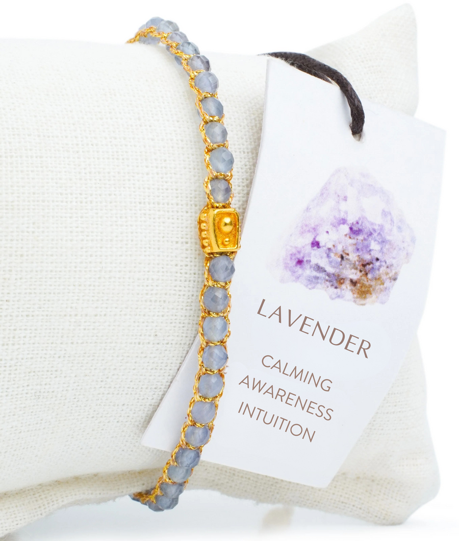 Lavender Amethyst from Zambia Bracelet | Gold
