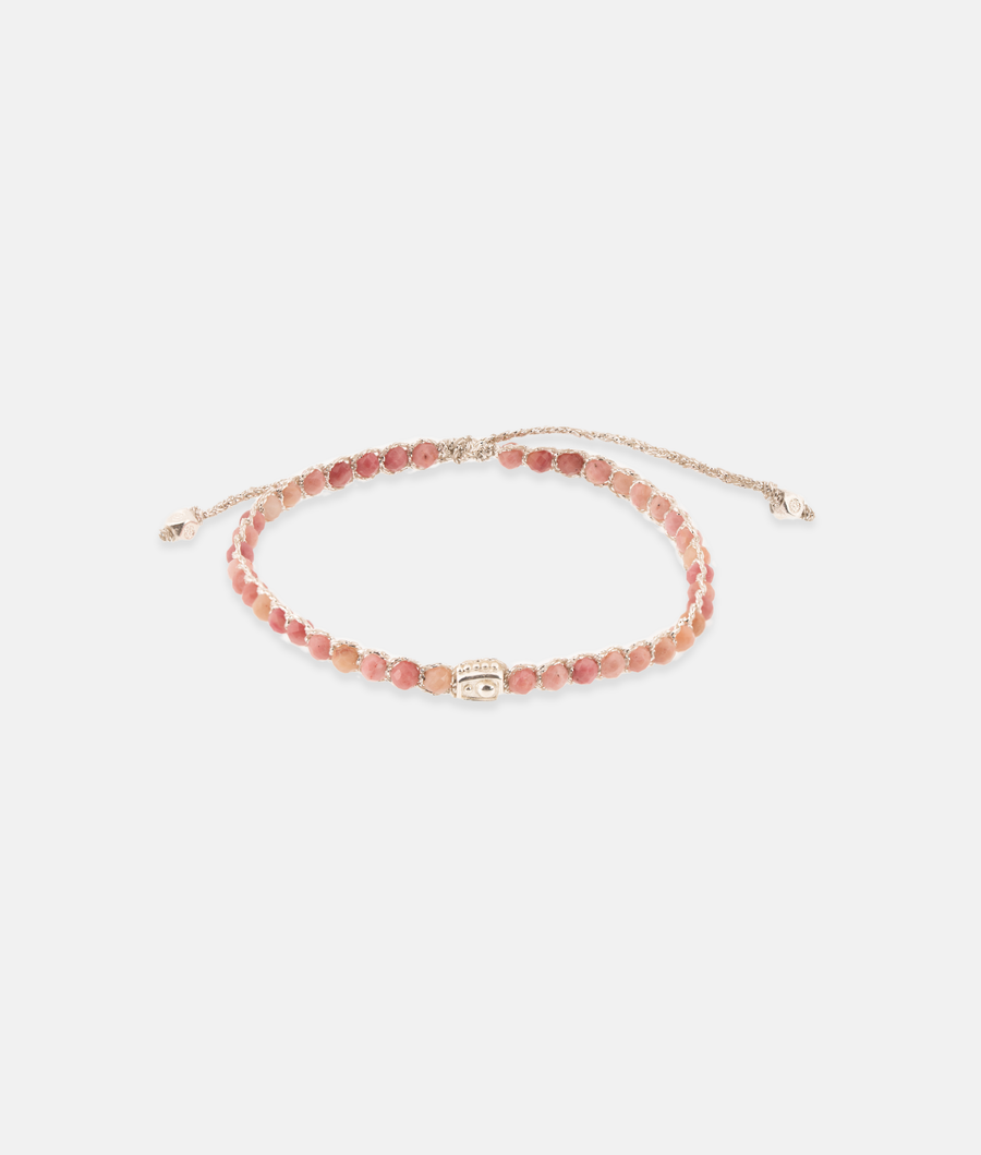 Rhodonite from Australia Bracelet | Silver