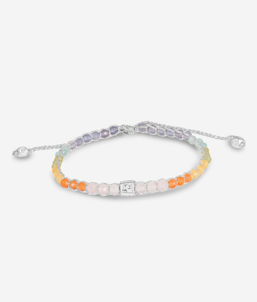 Rainbow Pastel Bracelet | Silver
