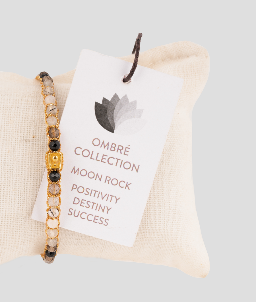 Ombre Moon Rock Bracelet | Gold