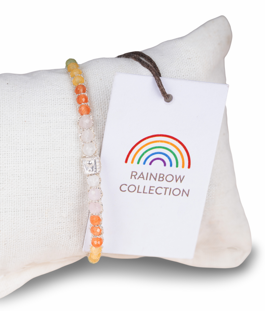 Rainbow Pastel Bracelet | Silver
