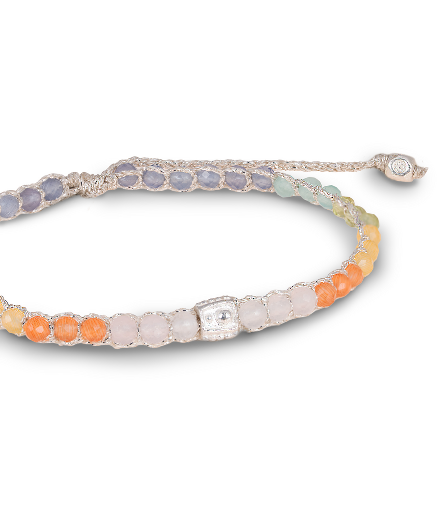 Rainbow Pastel Bracelet | Silver
