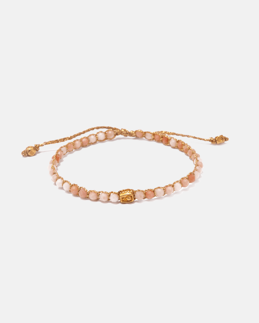Pink Aventurine Bracelet | Gold