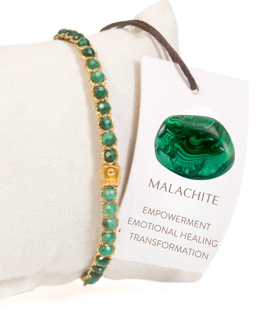 Malachite Bracelet | Gold