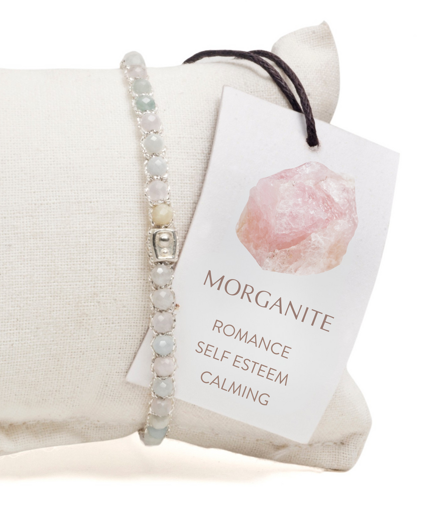 Morganite Bracelet | Silver
