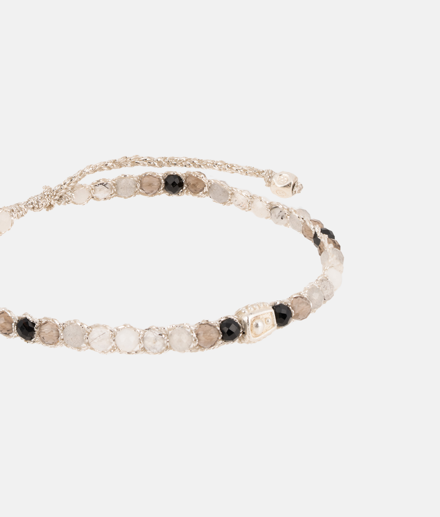 Ombre Moon Rock Bracelet | Silver