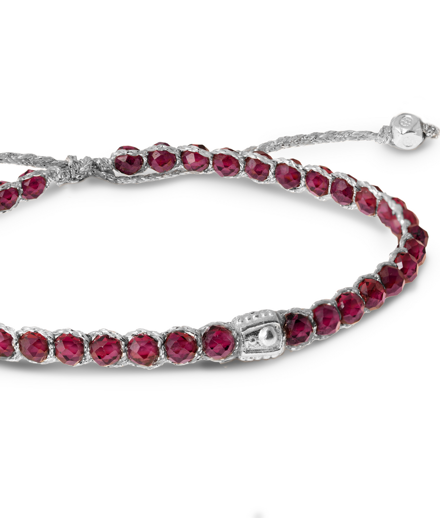 Violet Garnet Bracelet | Silver