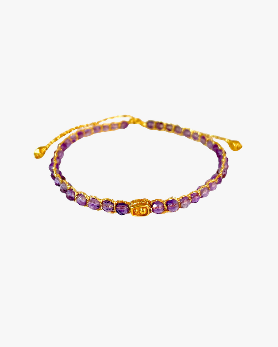 Light Amethyst  Bracelet | Gold