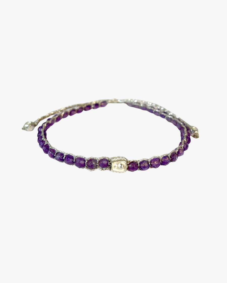 Light Amethyst  Bracelet | Silver