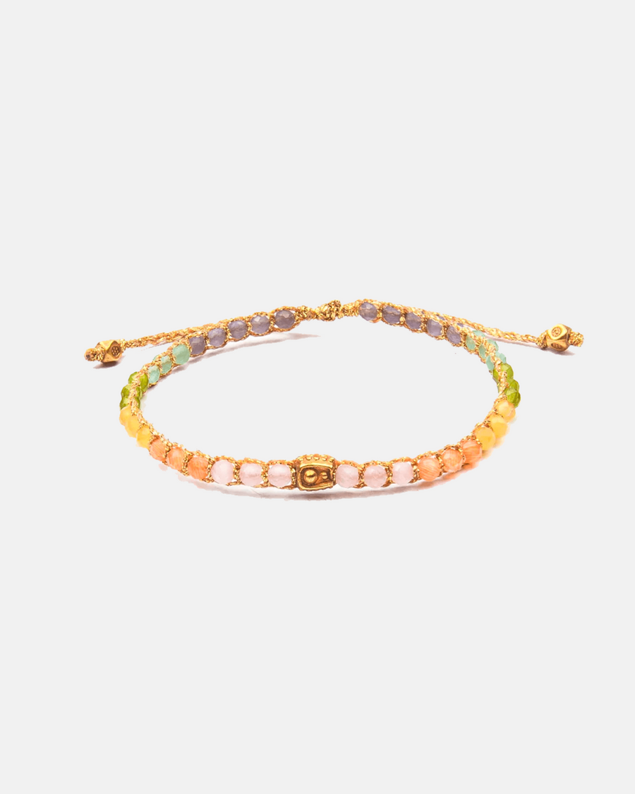 Rainbow Pastel Bracelet | Gold