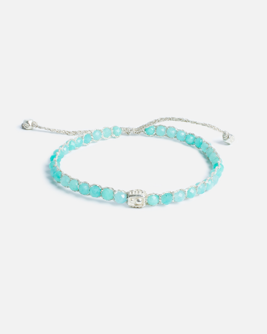 Amazonite from South Africa Bracelet | Silver