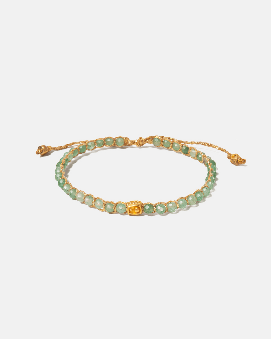 Light Green Jade Bracelet | Gold