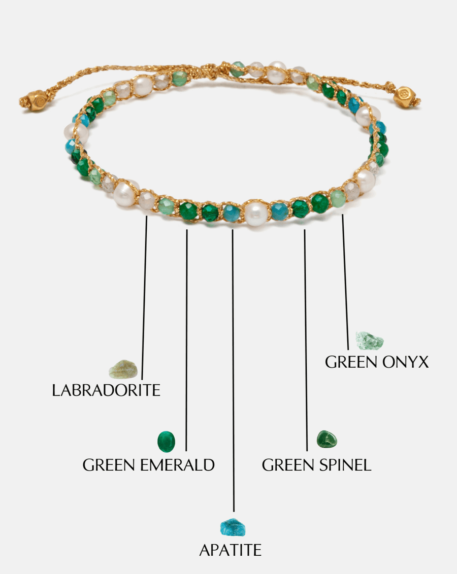 Fresh Water Pearl & Gemstone Bracelet | Symphony - Samapura Jewelry