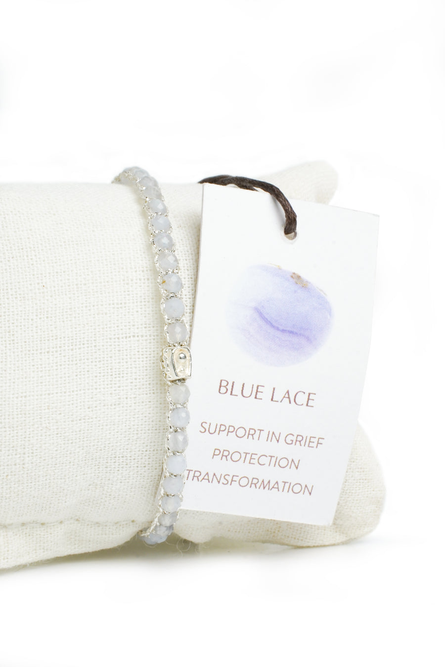 Blue Lace Bracelet | Silver