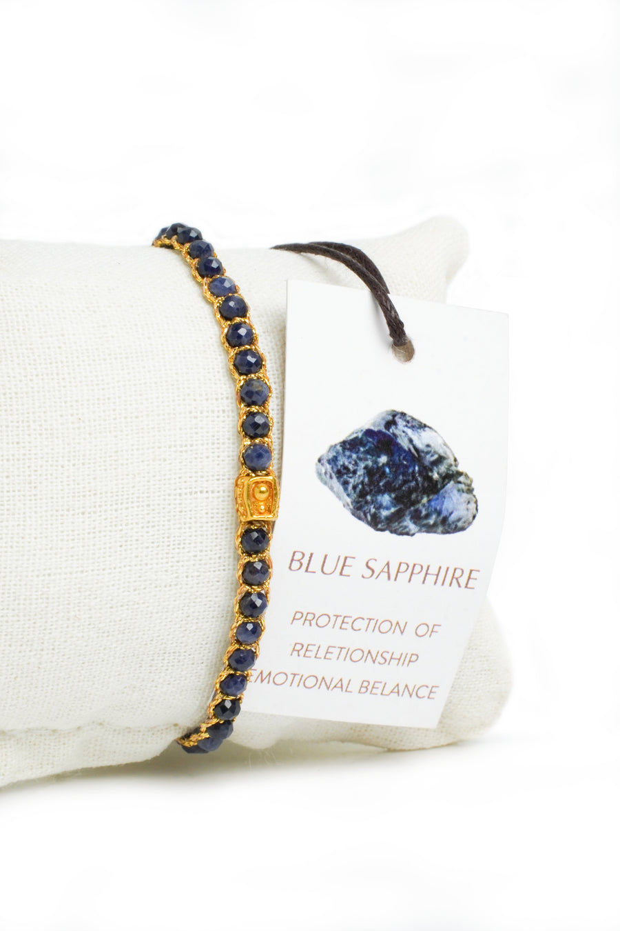 Blue Sapphire Bracelet | Gold