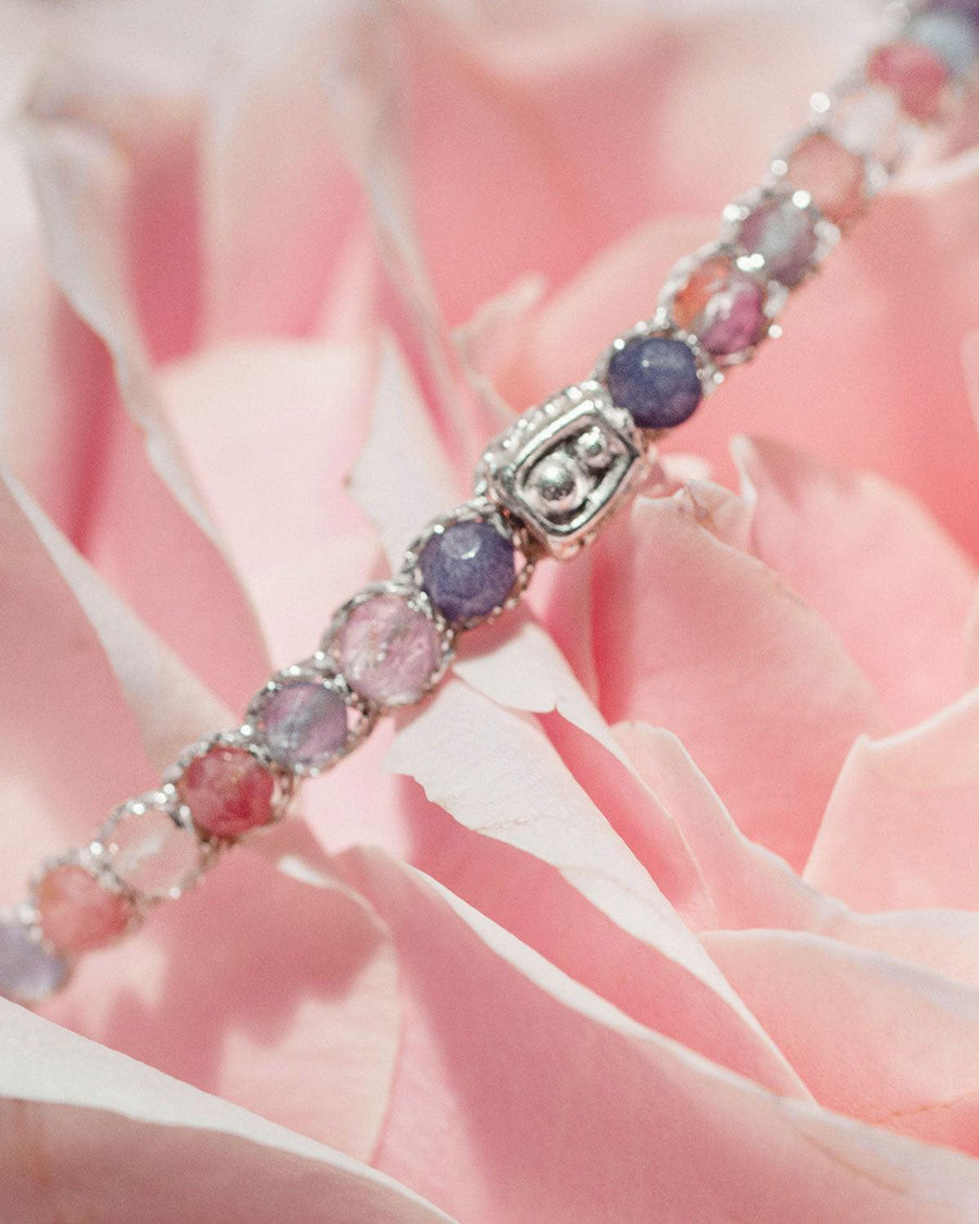 Ombre Purple Rain Bracelet | Silver - Samapura Jewelry