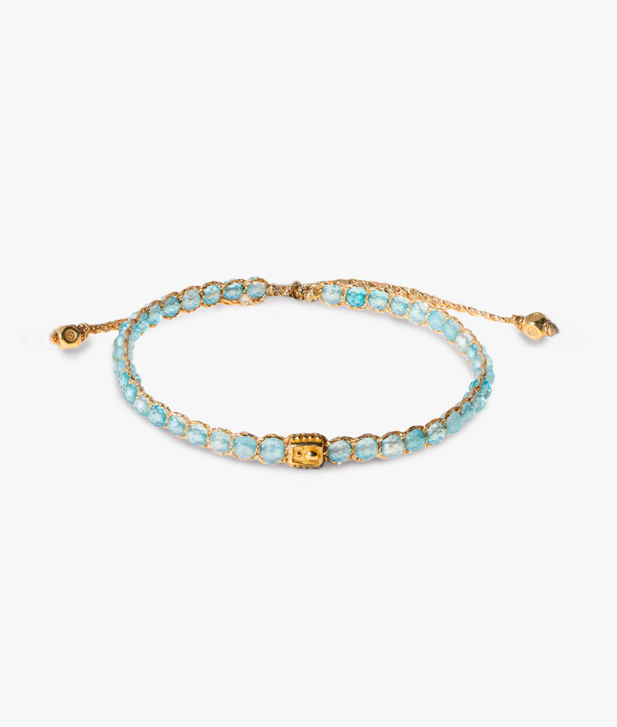 Blue Topaz Bracelet | Gold