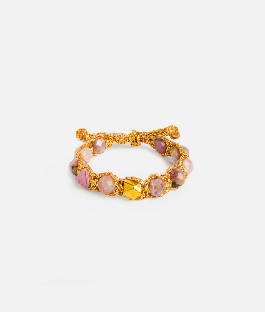 Rhodonite from Argentina Rings | Gold