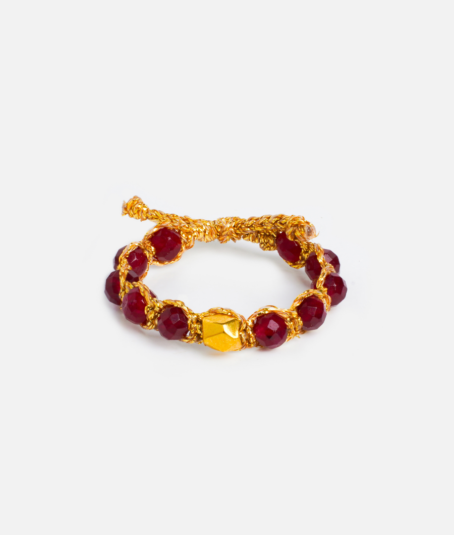 Red Aventurine Rings | Gold