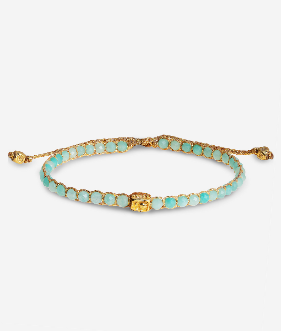 Amazonite Bracelet from South Africa | GOLD