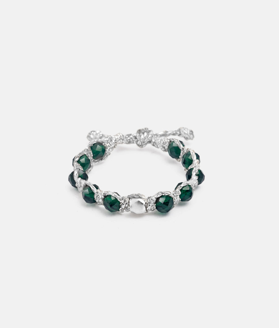 Green Spinel Rings | Silver