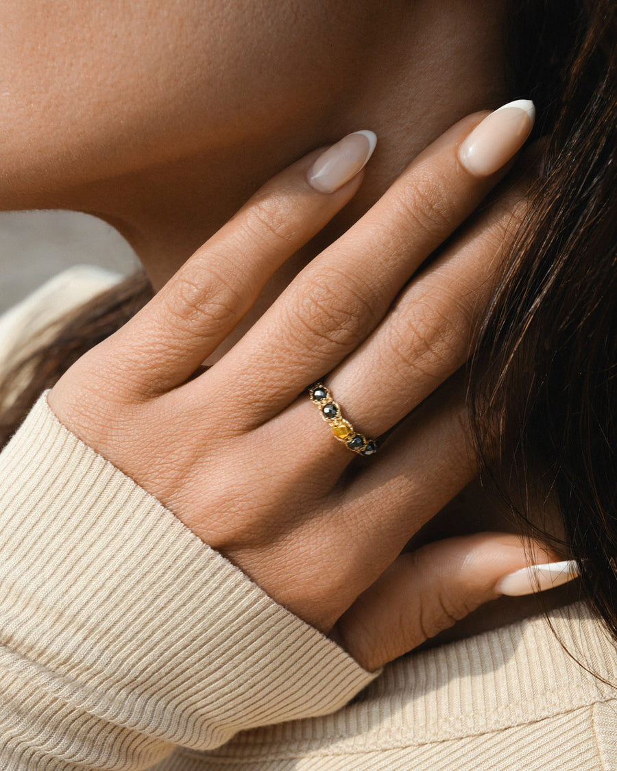 Pyrite Vintage Rings | Gold