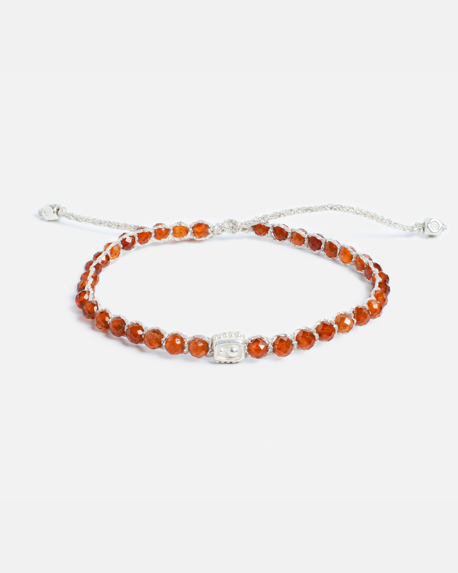 Hessonite Garnet Bracelet | Silver