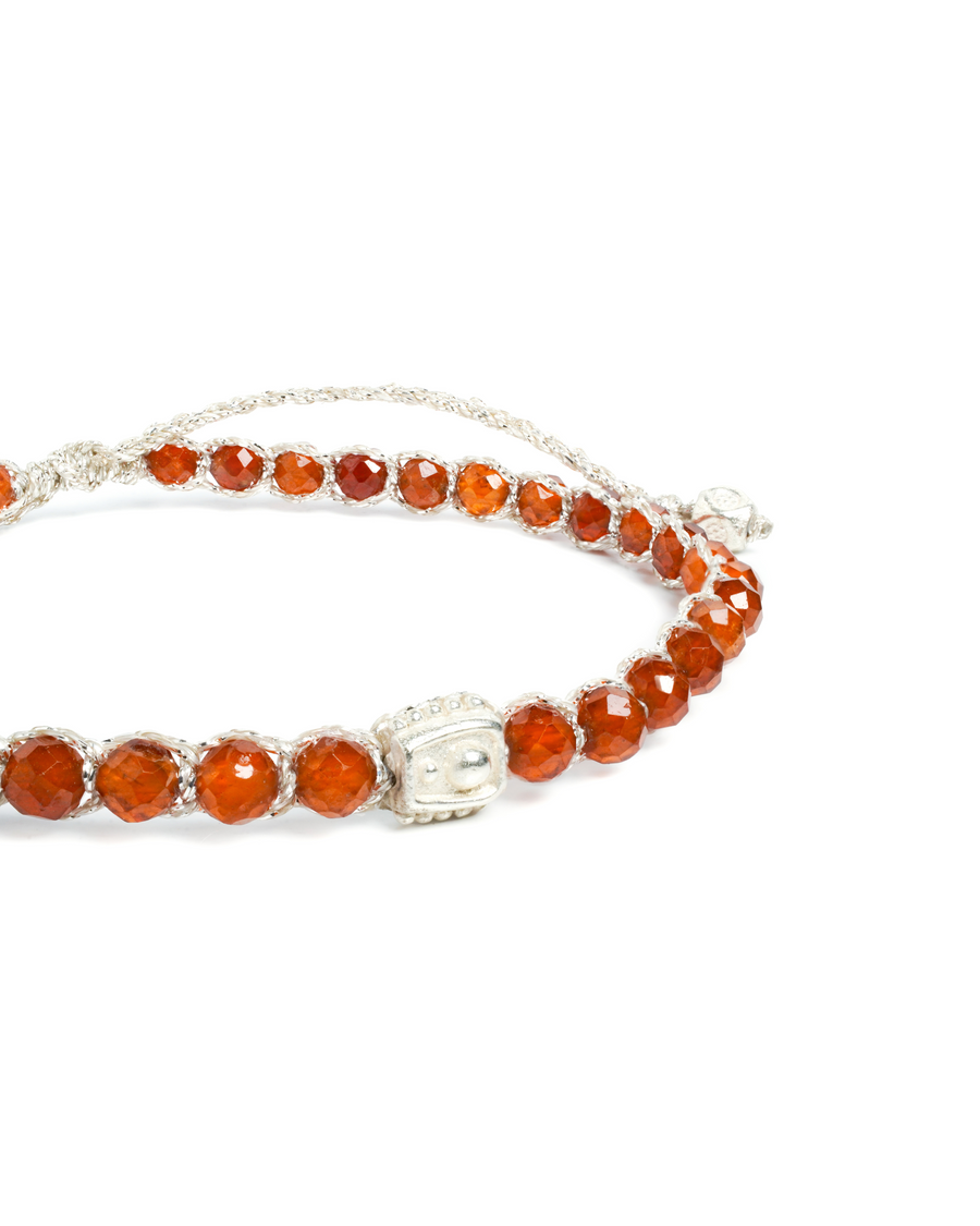 Hessonite Garnet Bracelet | Silver