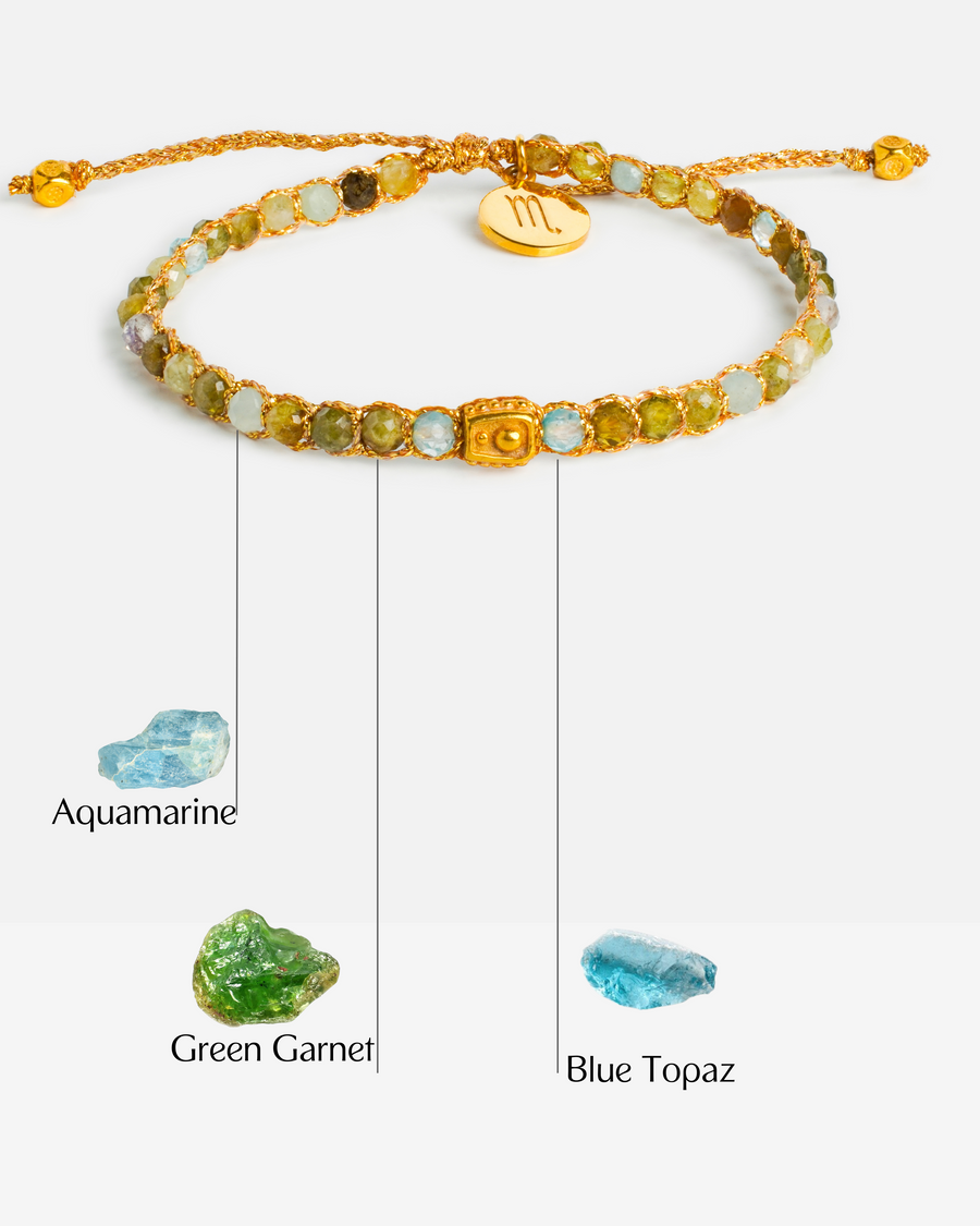 Scorpio October Bracelet | Gold