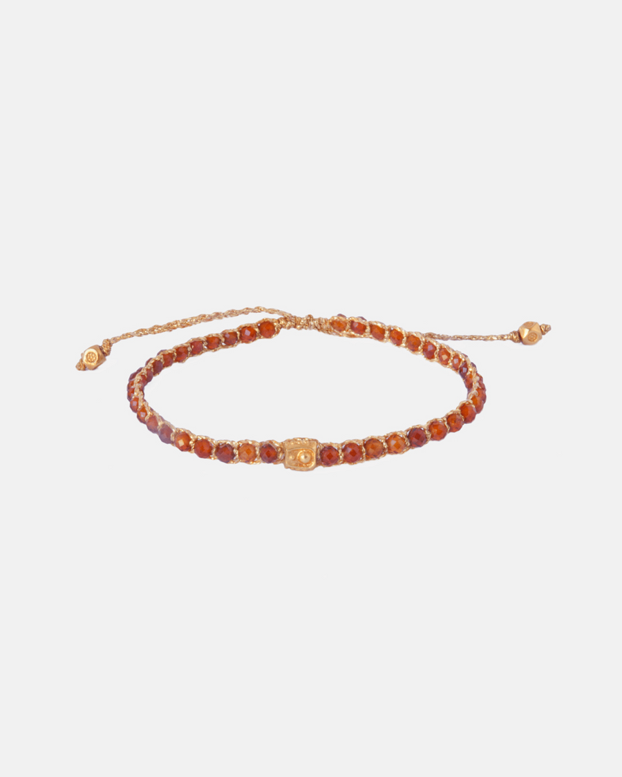 Hessonite Garnet Bracelet | Gold