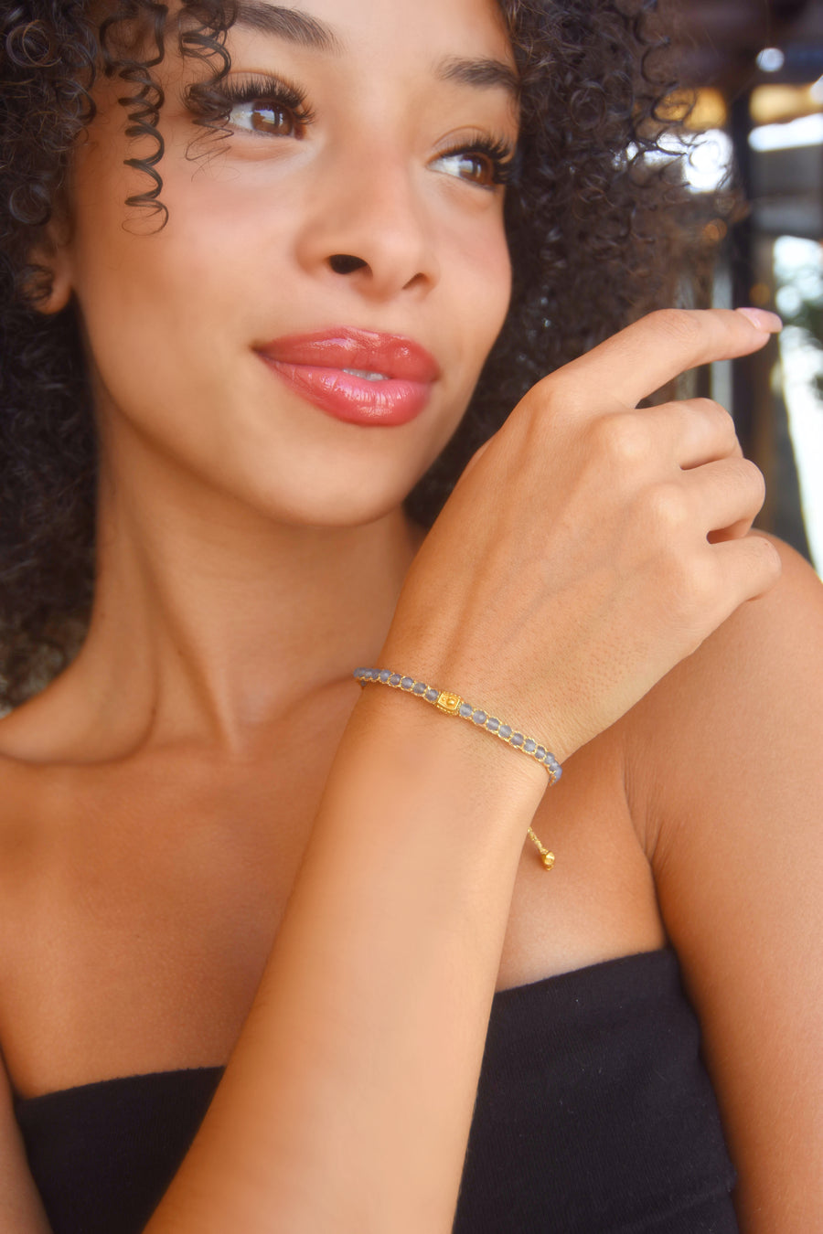 Lavender Amethyst from Zambia Bracelet | Gold