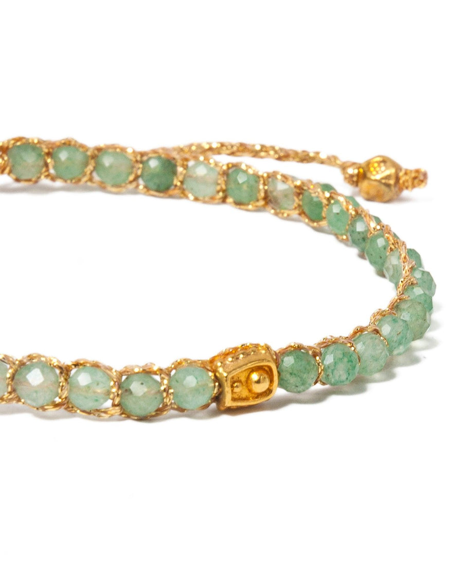 Light Green Jade Bracelet | Gold