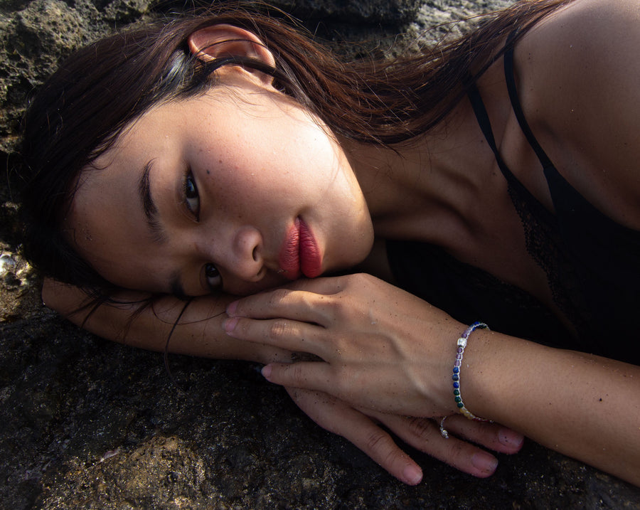 Rainbow Bold Bracelet | Silver