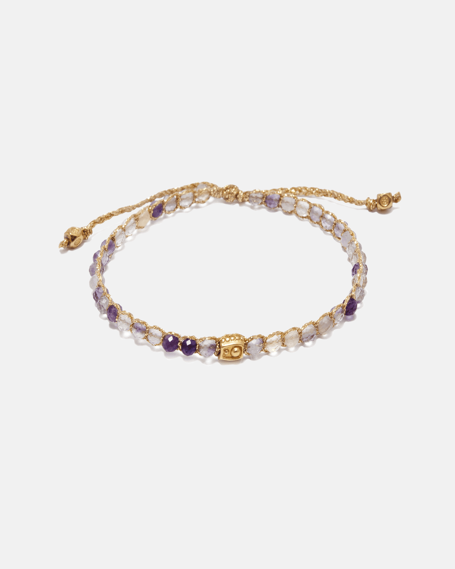 Fluorite from Mexico Bracelet | Gold