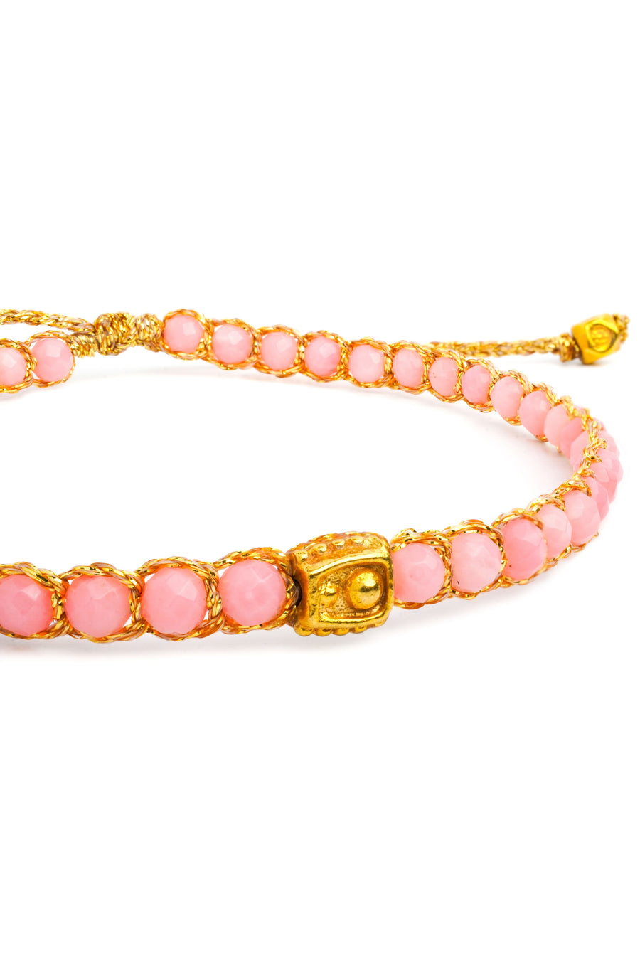 Pink Coral Bracelet | Gold