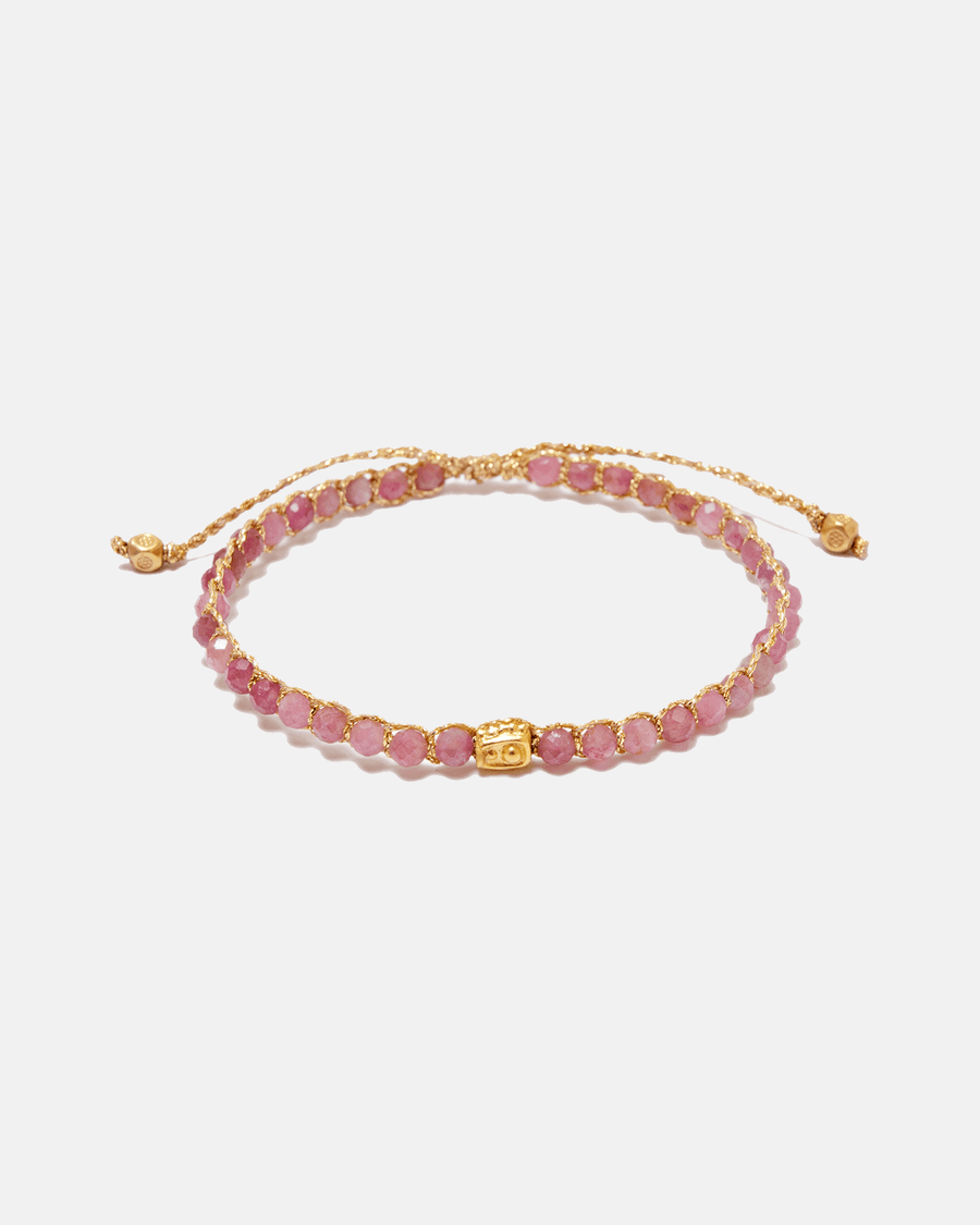 Pink Tourmaline Bracelet | Gold