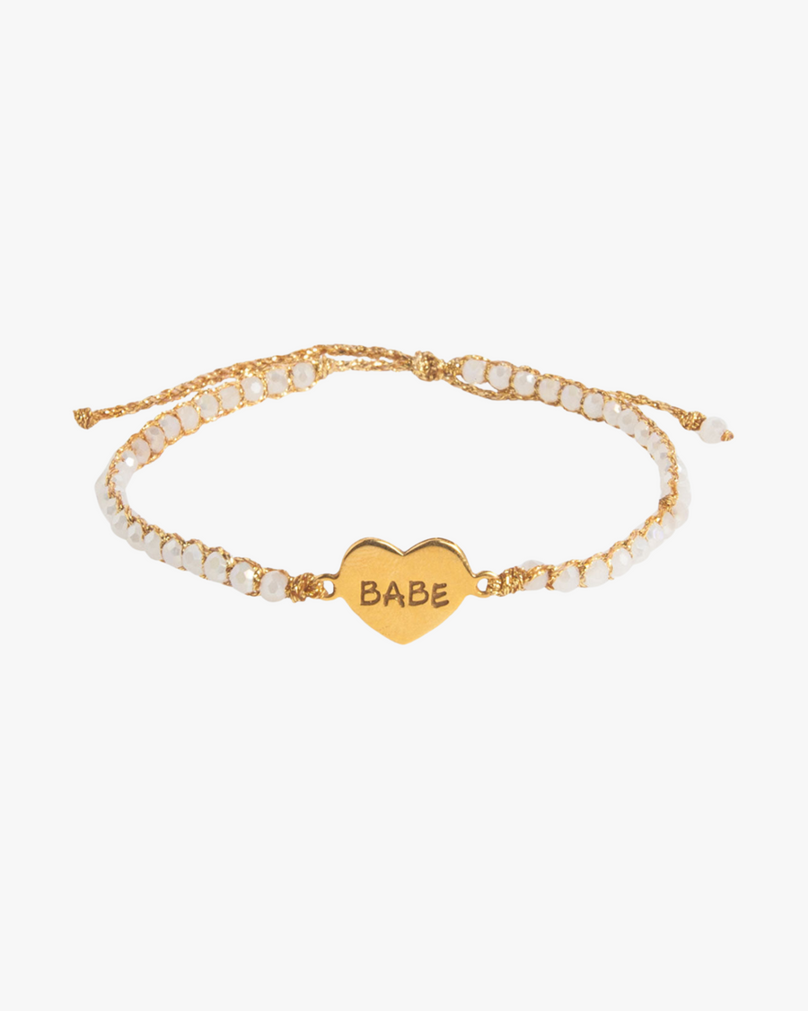 Crystal Rainbow Babe Bracelet | Gold