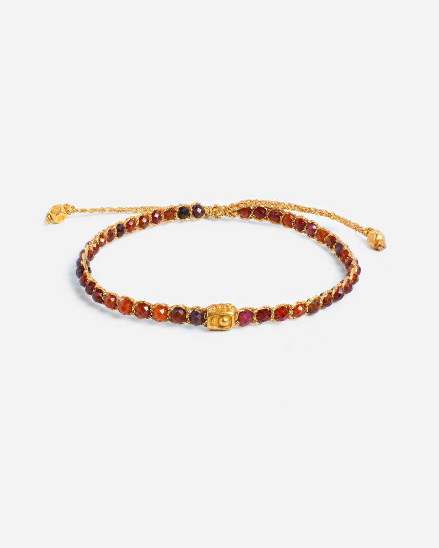 Rhodolite Garnet Bracelet | Gold