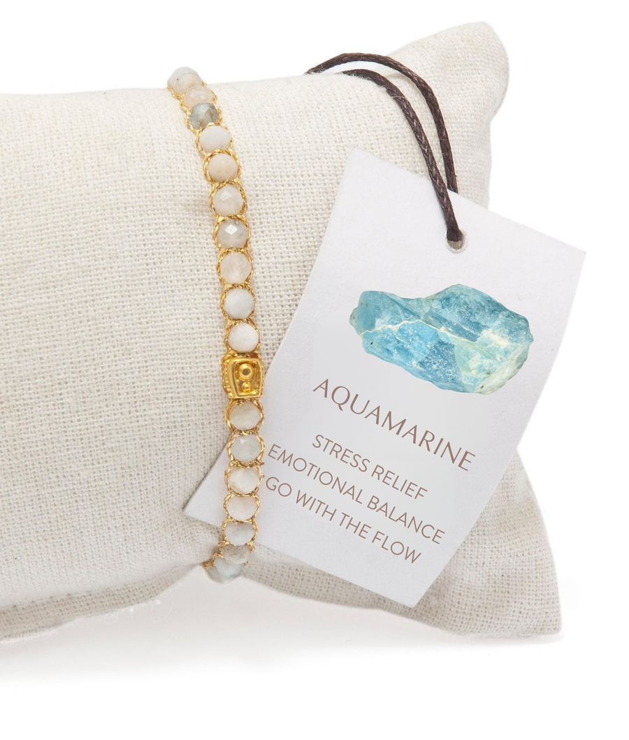 Aquamarine Brazil Bracelet | Gold