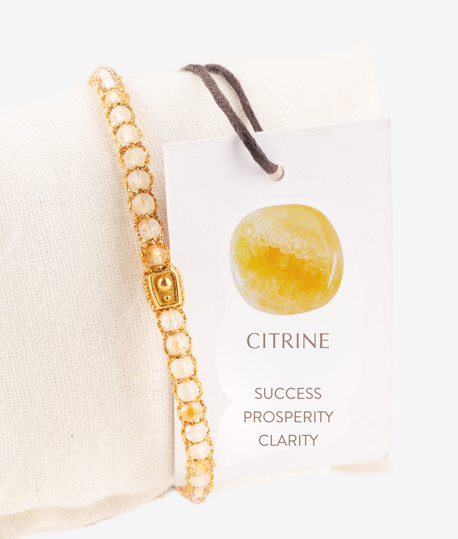 Citrine from Brazil Bracelet | Gold