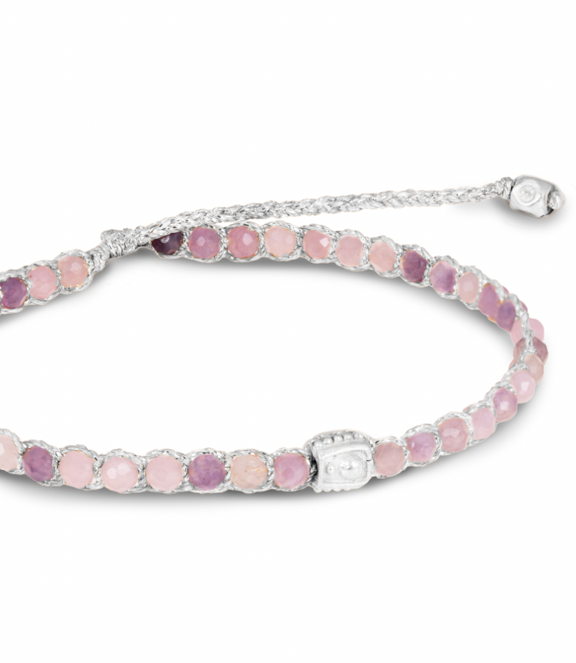 Lepidolite Bracelet | Silver