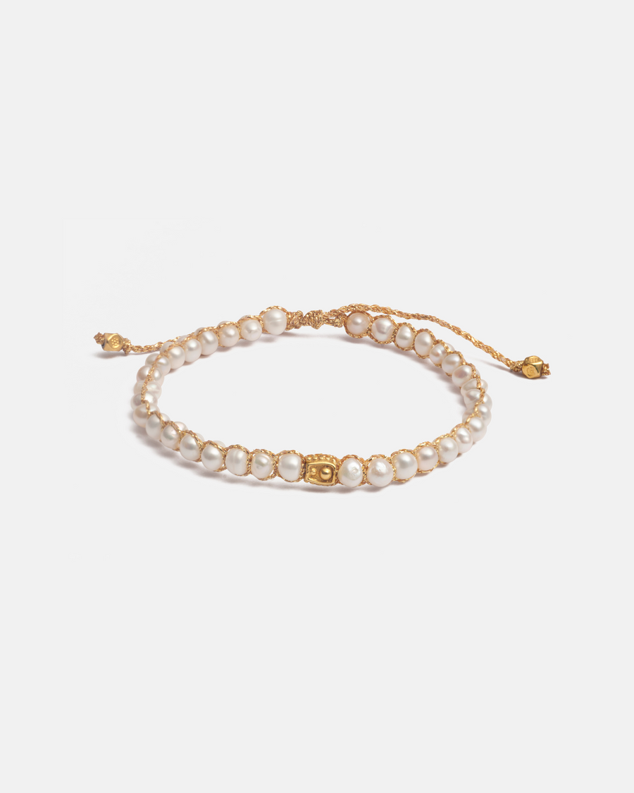 Fresh Water Pearl Teardrop Bracelet | Gold