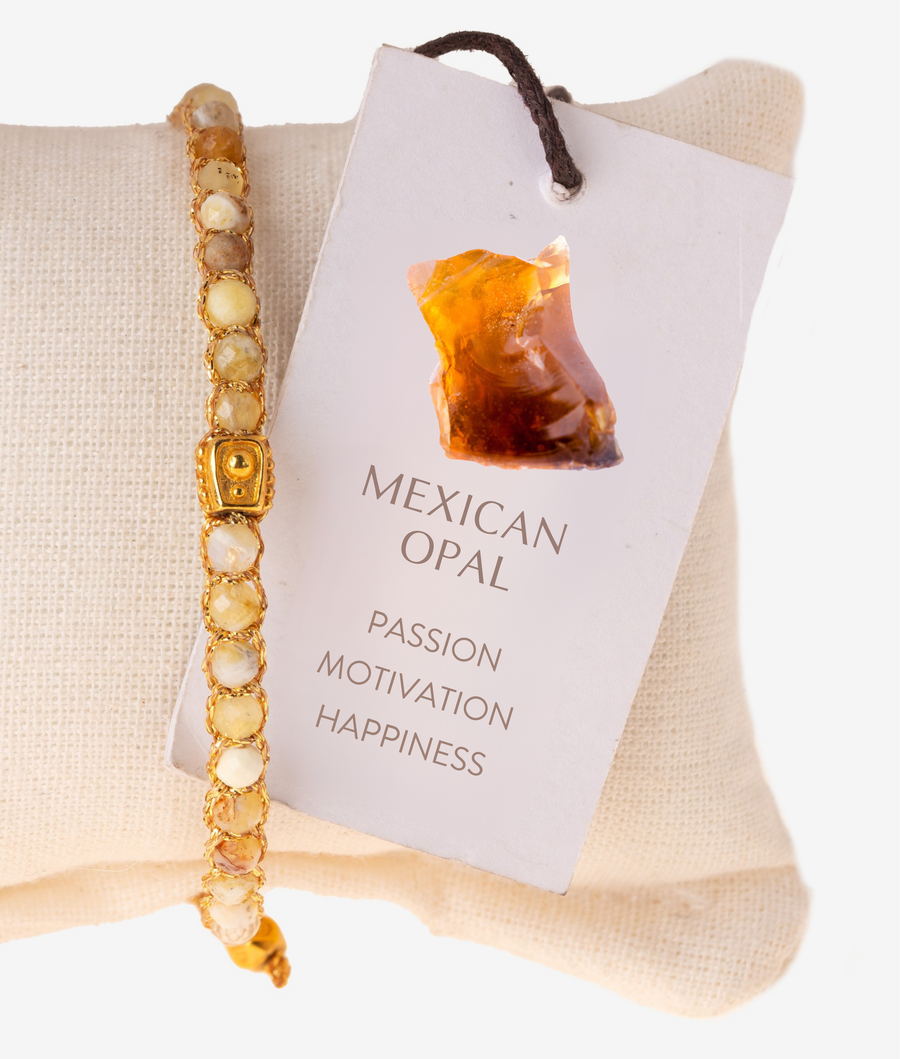 Mexican Opal  Bracelet | Gold