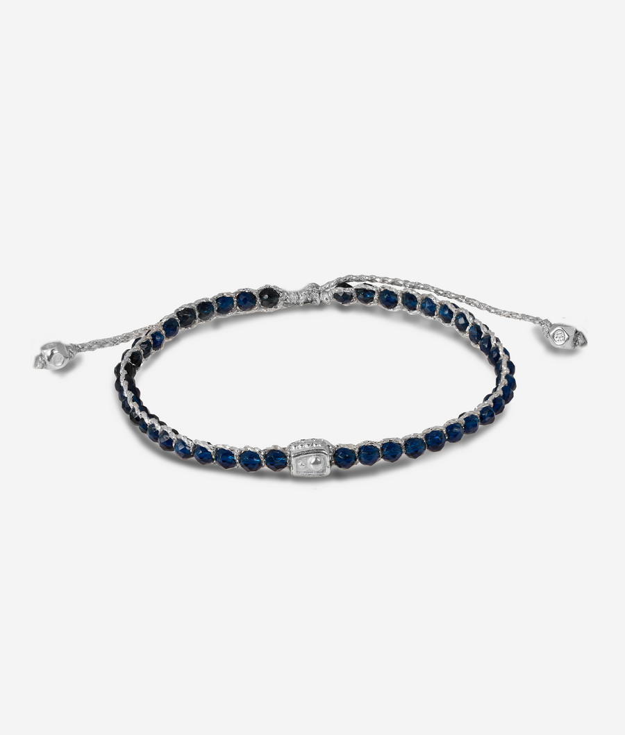Blue Spinel Bracelet | Silver