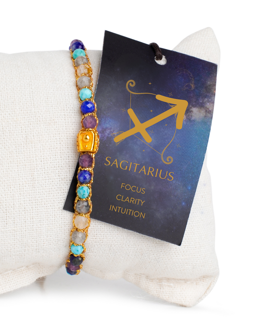 Sagittarius December Bracelet  |  Gold