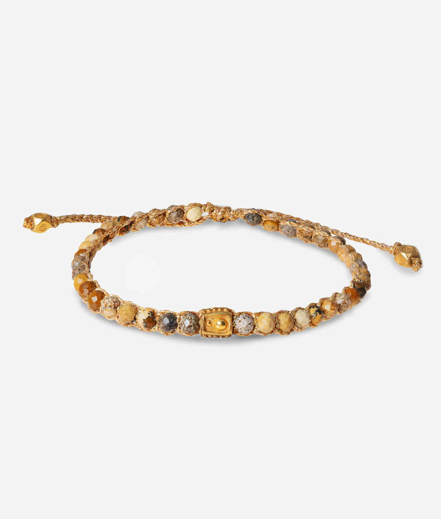 Brown Jasper Bracelet | Gold