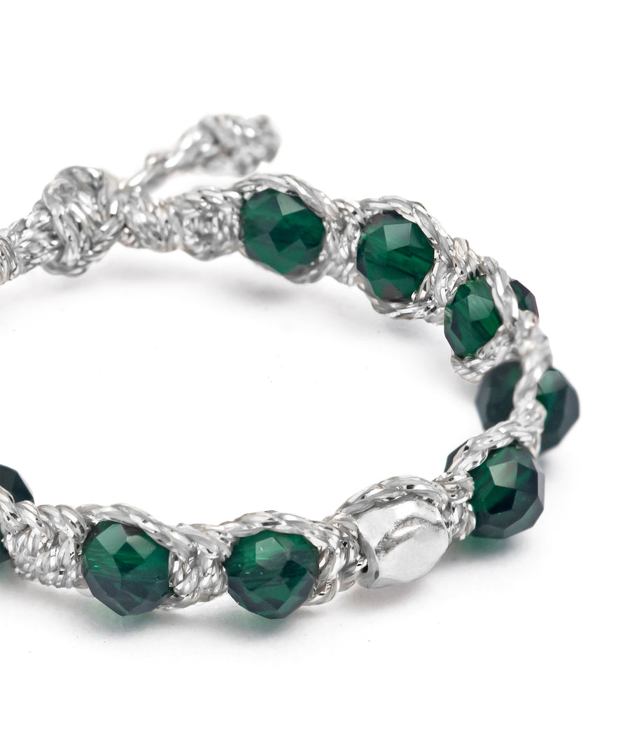 Green Spinel Rings | Silver